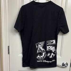 Adidas Tokyo Disney Resort 35th anniversary Black Graphic T-Shirt